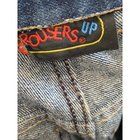 TROUSERS UP Women's Vintage Dark Blue Denim Zipper-Hem Slim-Leg Jean SZ 5/6 - Picture 8 of 10